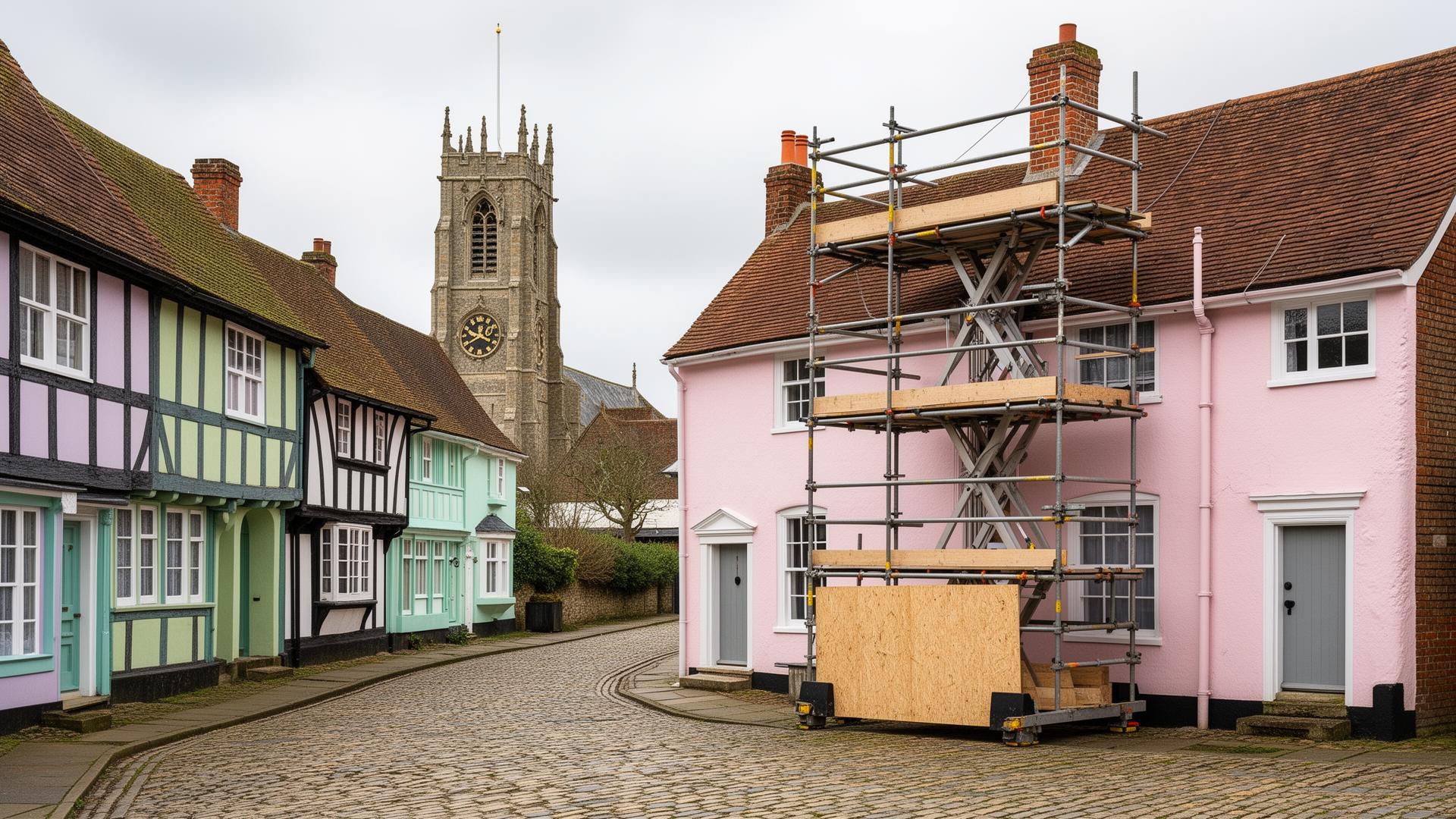 Scaffolding work in Cambridge