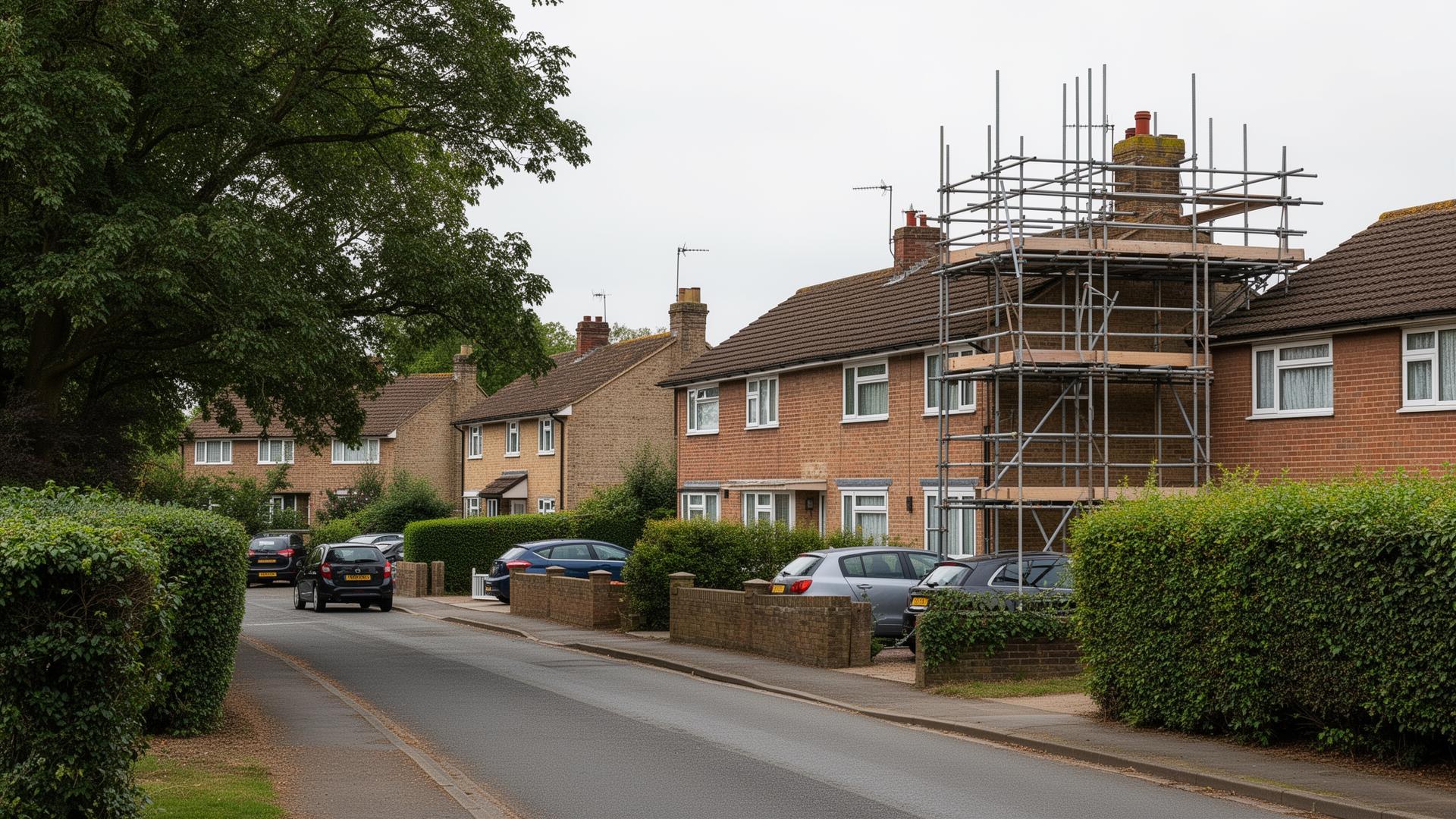 Scaffolding work in Stevenage