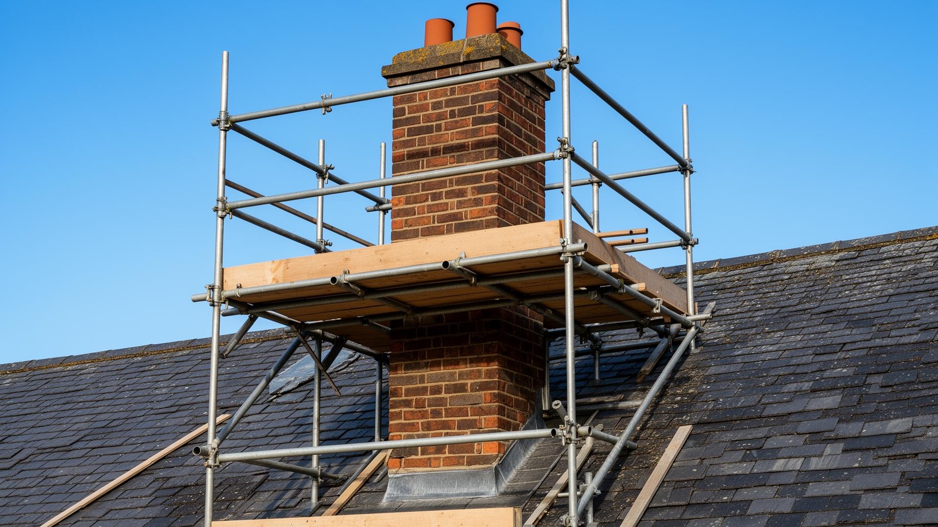 Chimney scaffolding service